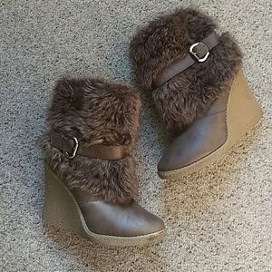 3inch Fur Ankle Boots