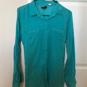 Aqua/Turquoise Button Up Shirt