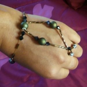 Wrist and ring bracelet
