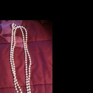 Pink pearl necklace