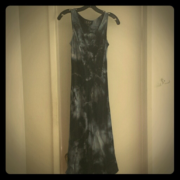 A.B.S by Allen Schwartz blue tye dye maxi dresses