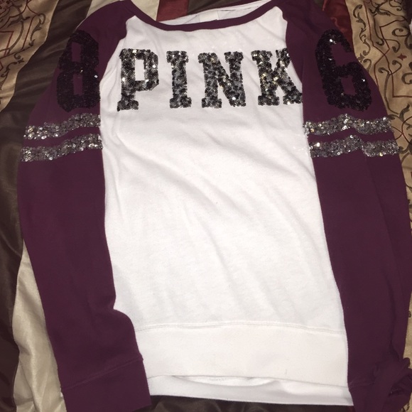 vs pink glitter shirt