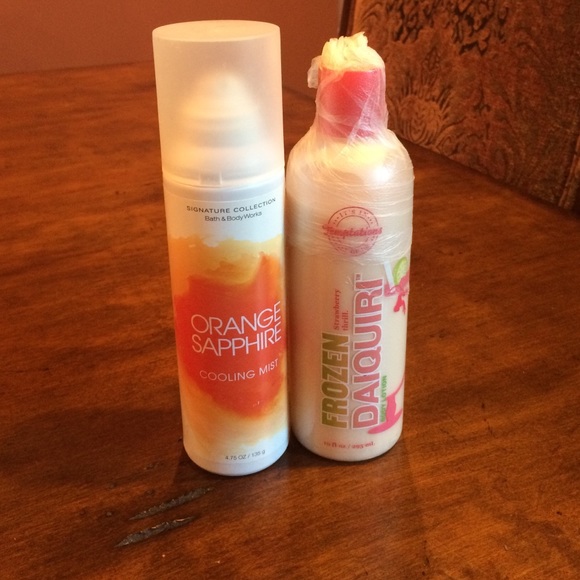 Frozen daiquiri and orange sapphire cooling mist