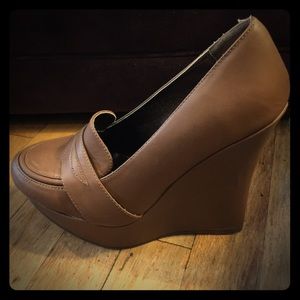 Platform Wedge Loafers