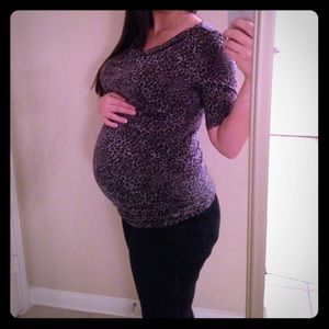 🎀Motherhood Maternity Black Leopard Print🎀