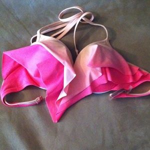 Pink Victoria Secret bathing suit.