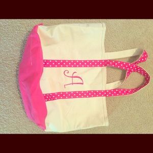 Initial "a" tote bag