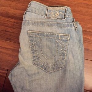 True Religion light colored jeans