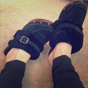 Ralph Lauren Winter Fur trimmed shoes