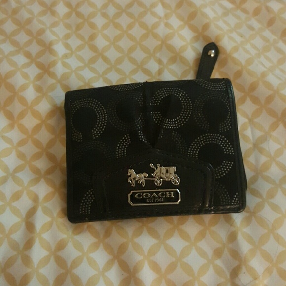 Black coach wallet