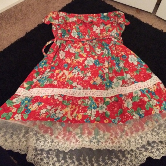Flower print summer dress