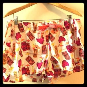 Tiki Print Lounge Shorts