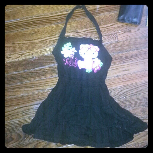 Hello kitty flared top