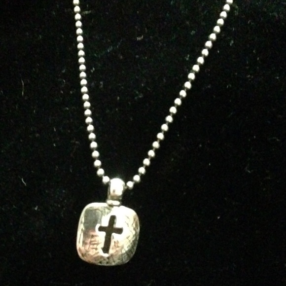 RARE Retired Silpada Tiny Cross Necklace