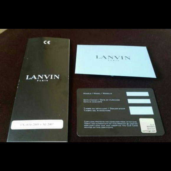 NEW LANVIN Sunglasses Fashion Black Square main image 4
