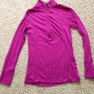 Purple Wool Half Zip