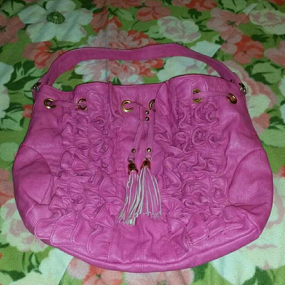 Pink Ruffle Purse