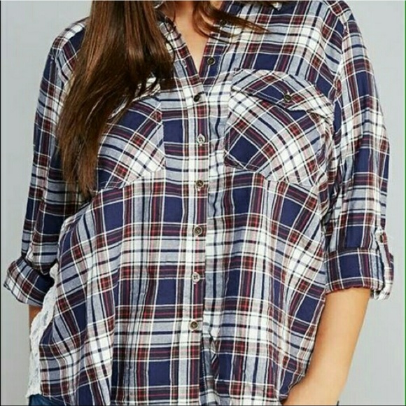 Lace Back Flannel