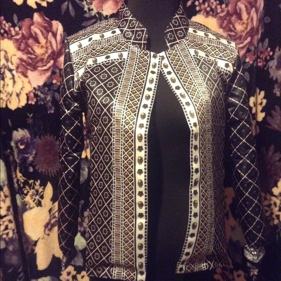 Collared Skull Roses Jacket Blazer
