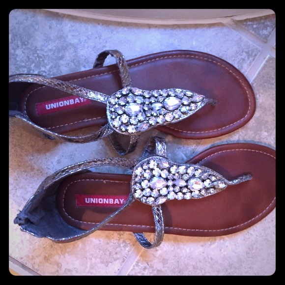 Dressy Silver Flat Sandals