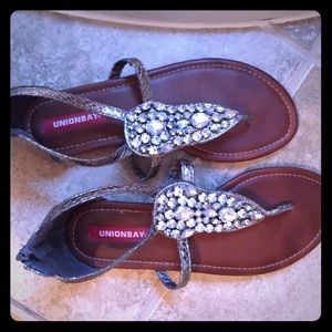 Dressy Silver Flat Sandals