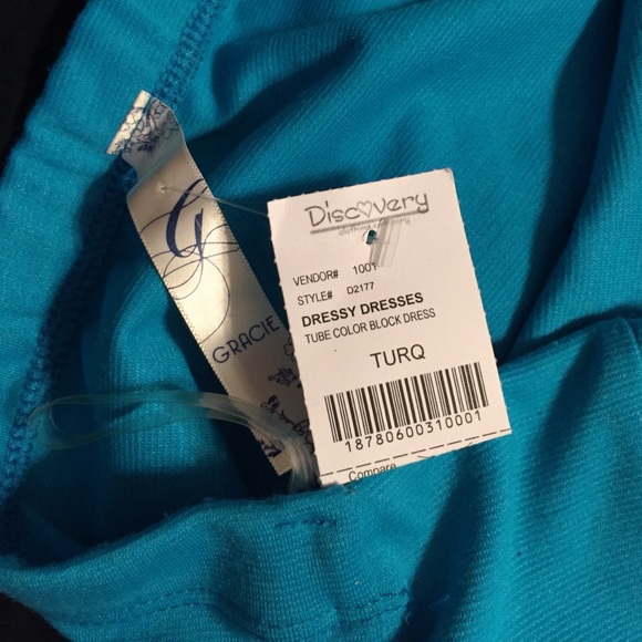 Blue/Black bodycon dress - Picture 4 of 4