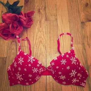 Christmas Snowflake Bra