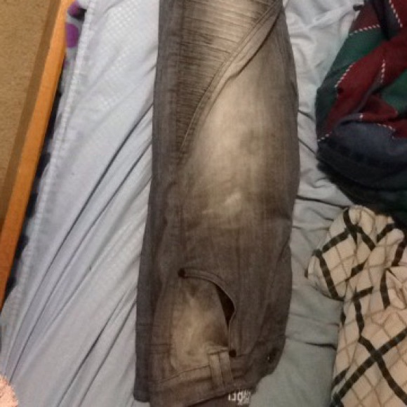 FOH Apparel Gray Biker jeans 30x32 - Picture 4 of 4