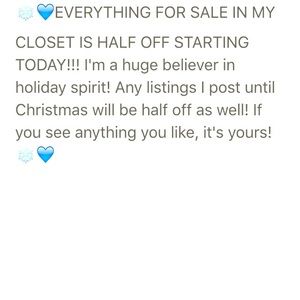 HALF OFF CLOSET SALE