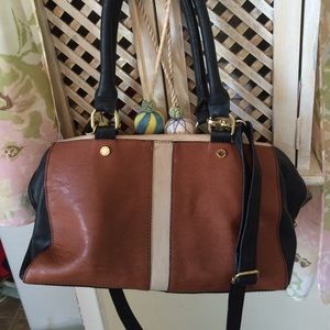 Steve Madden black and brown handbag