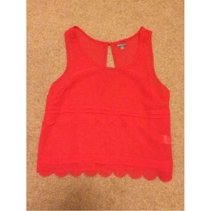Scalloped Tank Top