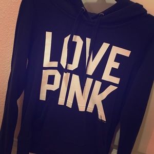 PINK Victoria's Secret black hoodie