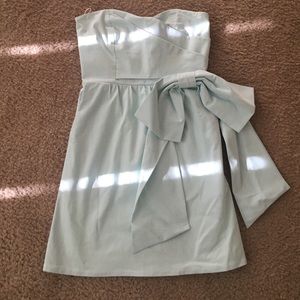 Judith March Seersucker bow dress