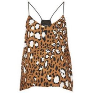 Topshop animal print blouse