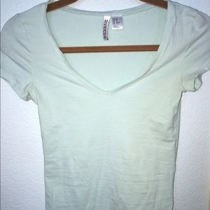 Mint/Turquoise V-Neck