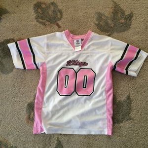 Pink girls Vikings jersey