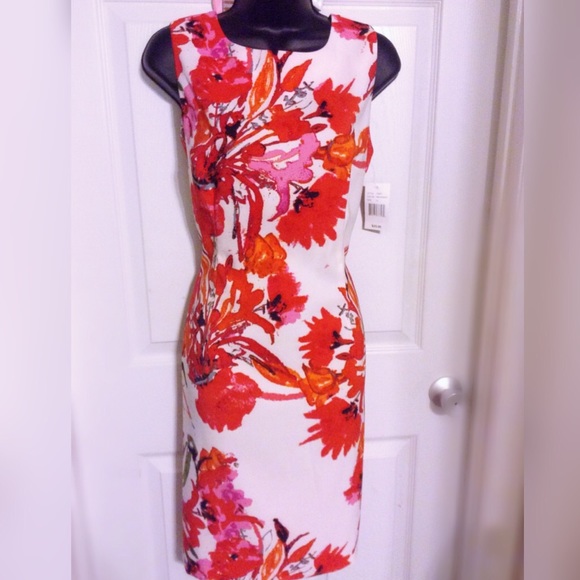 Red Floral print dress