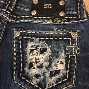 Miss Me Distressed Bootcut Jeans