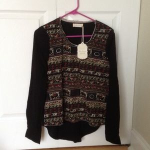 Altar'd State elephant patterned shirt