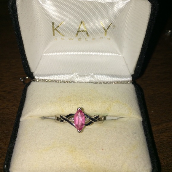 Kay jewelers pink sapphire ring