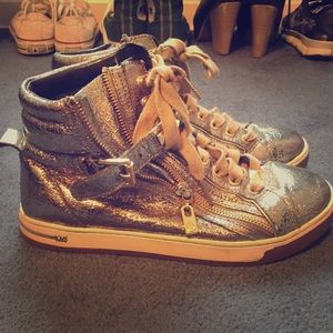 Michael lots gold high tops
