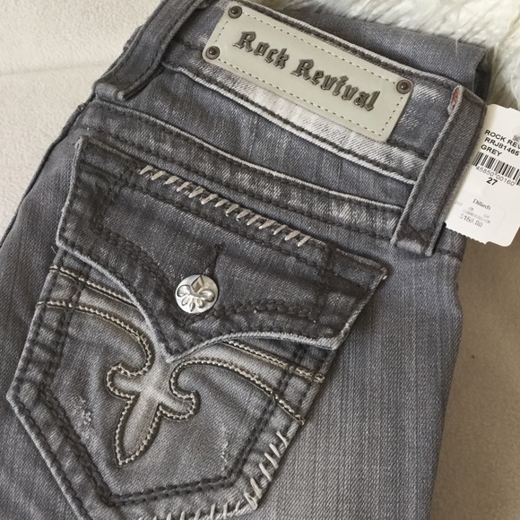 Rock Revival Denim - Rock Revival BRAND NEW grey wash jeans