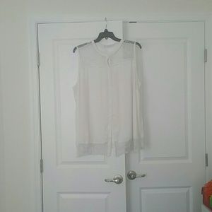 Plus size Sheer white tank from Nordstrom