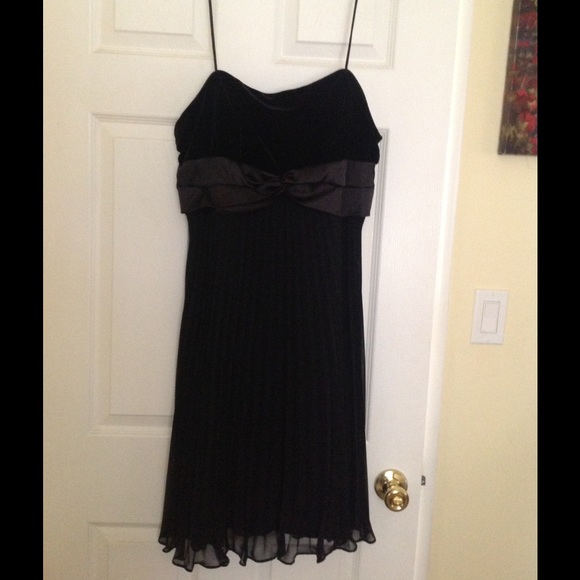 Alex Evenings black cocktail dress.