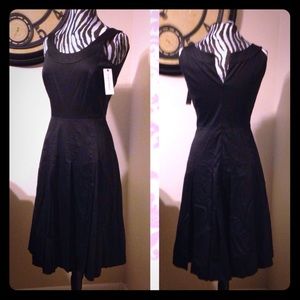 Calvin Klein Pleated Black Dress 4