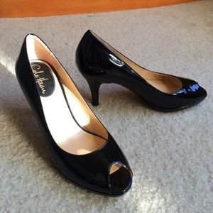 Cole Haan Nike Air Black Pumps Peep Toe