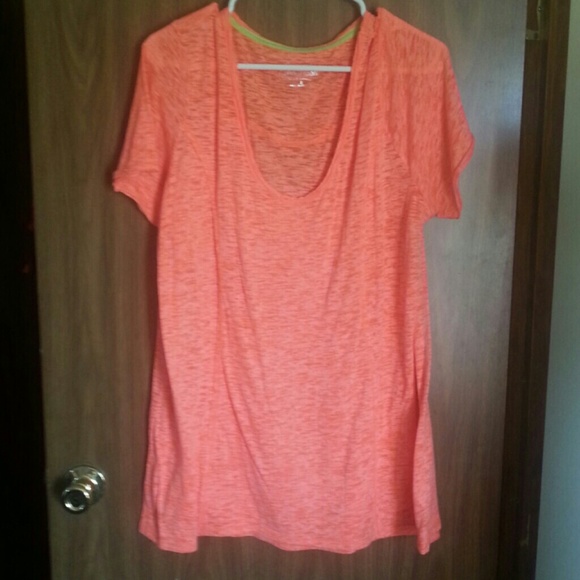 Bright orange top