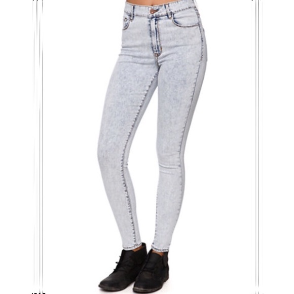 Bullhead Denim - Bullhead high rise skinniest in stonewash