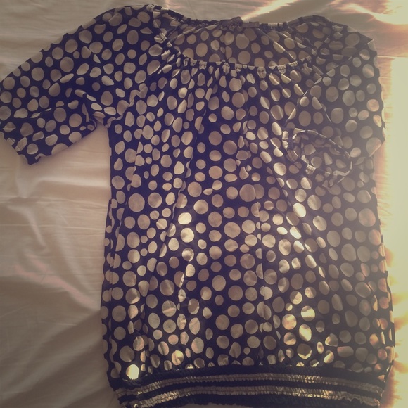 Polka Dot Nylon Blouse