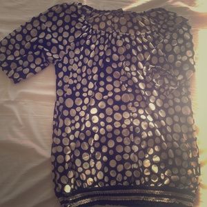 Polka Dot Nylon Blouse